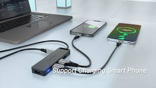 Vention 4Port USB 30 Hub With Power Supply 05M CHL [upl. by Ayotol]