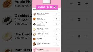 Crumbl cookie sneak peek 👀 Pie week Thanksgiving holiday menu 2024 [upl. by Zelde]