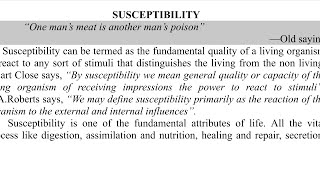 susceptibility imp question 10 marks Organon of medicine bhms homoepathy [upl. by Happy419]