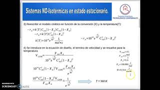 UNIDAD V Ejemplo 4 Sistemas NOIsotérmicos en estado Estacionario [upl. by Aryt465]