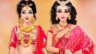 Wedding Lehenga Game  Wedding Game dressupfun fashiongirl [upl. by Siwel988]