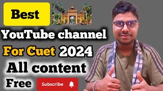 Cuet 2024 preparation ke liye best YouTube channel free [upl. by Rehctaht]