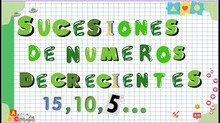 Sucesiones de números decrecientes [upl. by Amerigo]