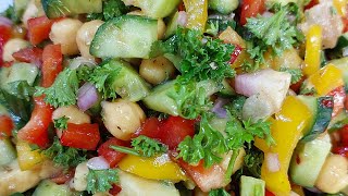 crunchy balsamic Mediterranean salad easy and healthy recipe  chef Dan TV [upl. by Lemar]