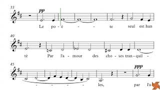 SaintSaëns Camille  Calme des nuits  Guide Voix  Alto [upl. by Eyt]