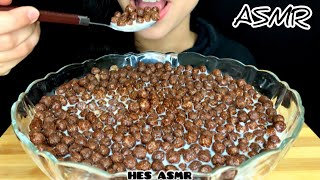 ASMR Eating Nesquik Cereal Eating sounds NO Talking [upl. by Ueihttam]