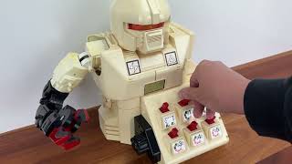 Vintage 1980s ROBO TOBOR Battery Operated Robot by Timestrong [upl. by Yllrebmik855]