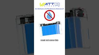 Are WattCycle LiFePO4 Batteries Waterproof  WattCycle Battery FAQ [upl. by Aynotel]