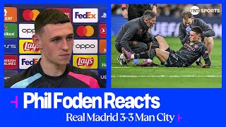 quotITS A FANTASTIC RESULTquot 😅  Phil Foden  Real Madrid 33 Man City  UEFA Champions League [upl. by Htevi165]