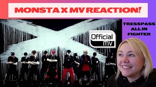 MONSTA X trespass all in amp fighter MV REACTION [upl. by Karney]