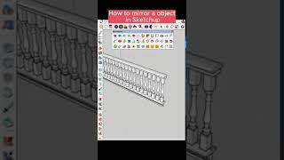 SketchUp Tips  How to mirror objects in SketchUp JHS Powerbar [upl. by Kulsrud]