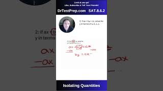 SAT Shorts 862 Isolating Quantities Question 2 [upl. by Tima617]