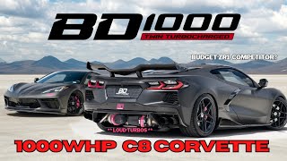 Twin Turbo C8 Corvette 1000HP Package BD1000 C8 Dyno and Build C8 ZR1 Power for a BARGAIN [upl. by Hctub]