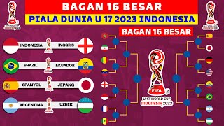 RESMI LOLOS Bagan 16 Besar Piala Dunia U 17 2023  Jadwal 16 Besar Piala Dunia U 17 2023 Indonesia [upl. by Andris811]