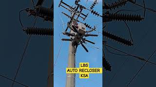 Auto Recloser KSA How to Install LBS SF6  Recloser Connection shorts short shortvideo viral [upl. by Odab]