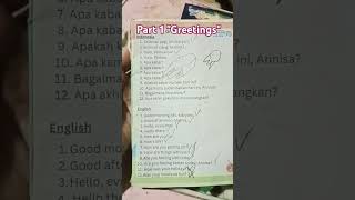 Daily English Part 1 Greetings Sapaan dailyenglish learnenglish education [upl. by Abraham244]