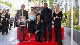 Zoë Kravitz savagely roasts her dad Lenny Kravitzs longest relationship at Walk of Fame ceremony [upl. by Samaj644]