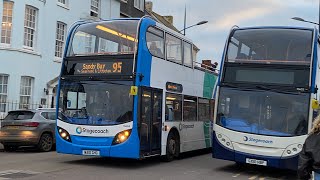 Stagecoach South West WA10 GHG 15665 Scania Enviro400 [upl. by Shirk728]