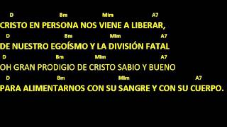 CANTOS PARA MISA  EUCARISTÍA MILAGRO DE AMOR  Pan Transformado  Letra y acordes  Comunión [upl. by Devy308]