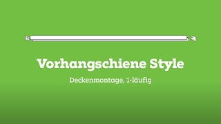 mömax Montageanleitung  Vorhangschiene Style 1läufig Deckenmontage [upl. by Yale]