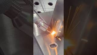 📍3KW laser welding 6mm square tubes with precision and speed ⚡ [upl. by Gellman578]