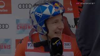 Marco Odermatt Sieger Riesenslalom Adelboden 2024 [upl. by Oniuqa852]