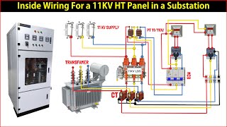 HT Switchgear Panel Wiring  Inside Wiring For a 11KV HT Panel in a Substation [upl. by Figone]