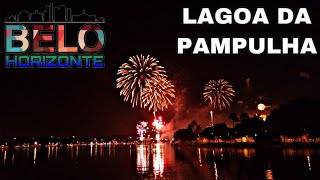 FOGOS NA LAGOA DA PAMPULHA EM BELO HORIZONTE  REVEILLON FULL VIDEO [upl. by Kalvin]