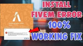 How To Fix FiveM Install Error ProblemCURL Code 56 Game Cache Download Decryption Failed FiveM Epic [upl. by Robison]