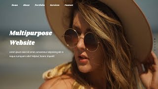 Responsive Full screen One Page Scrolling Website  pagePiling js  Jquery Plugin tutorial [upl. by Eire]