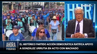 El histórico partido de Acción Democrática ratifica apoyo a González Urrutia en acto con Machado [upl. by Haddad]