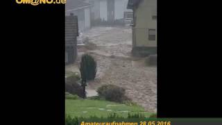 Unwetter in WaldbrunnSchollbrunn 28052016 [upl. by Yrojram537]