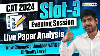 CAT 2024 Slot 3 Paper Analysis  LIVE Detailed Analysis  Difficulty Level Of Slot 3 [upl. by Lambert969]