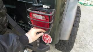 How to ReplaceInstall Brake Lights Jeep TJ [upl. by Ahsimak]