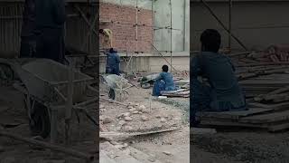 Part 6 Outer side wall pick up columns concrete pouring as per level civiltech1532 viralvideo [upl. by Stag512]