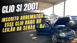 ACOMPANHAMOS A BUSCA DE UM CLIO 16 Si ARREMATADO POR UM INSCRITO NO LEILÃO DA SENAD NO RJ [upl. by Beaudoin]