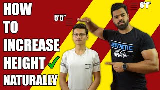 How To Increase Height  5 Home Exercises  How To Grow Height Hindi [upl. by Pius]