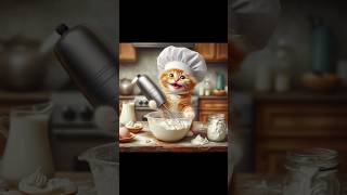 A cat🐱is preparing foodaicat aicat catstory shorts meow catvideos [upl. by Ydrah524]