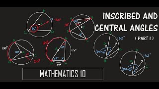 Inscribed Angles and Central Angles Part 1 of 2  MATHEMATICS 10 [upl. by Katinka779]