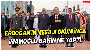 Erdoğanın mesajı okununca Ekrem İmamoğlu bakın ne yaptı [upl. by Klinger]