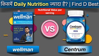 Wellman vs Centrum Men Daily Multivitamin Review  Find D Best [upl. by Ecirahs]