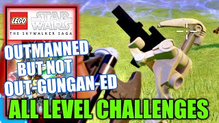 Outmanned But Not OutGunganed Level Challenges Gameplay  Lego Star Wars The Skywalker Saga [upl. by Sawyor909]