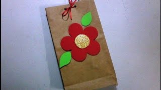 Cómo Hacer un BOLSA DE PAPEL PARA REGALO FÁCIL [upl. by Yejus]