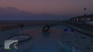 My helicopter floating on water in GTA 5 [upl. by Eeldivad]