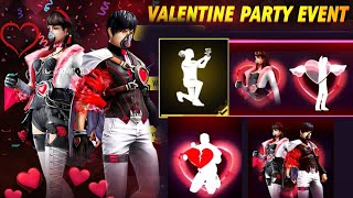 VALENTINE PARTY EVENT 2024  FREE FIRE VALENTINE EVENT 2024 [upl. by Forta188]