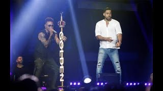 Ozuna Ft Romeo Santos Ibiza El Farsante Remix y Sobredosis ÚLTIMO CONCIERTO GOLDEN TOUR En Vivo [upl. by Trebor]