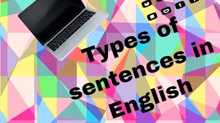 Types of sentences in Englishenglishgrammar english psc englishlearning youtube youtubevideo [upl. by Cirederf]