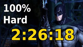 Batman Arkham Asylum Speedrun 100 Hard in 22618 obsolete [upl. by Amargo]