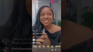 REGINAE CARTER ON IG LIVE WITH REIGN 😍😍😍 SOOO CUTE MUST WATCH PT 1 52120 [upl. by Dnar]