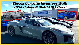 Ciocca Corvette Inventory Walk  2024 Colors and Available 2023s [upl. by Swain]